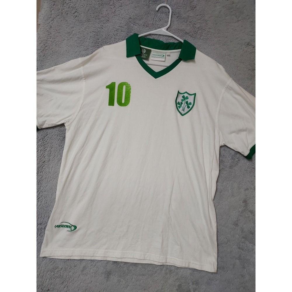 Lansdowne Rugby Shirt Mens XL Raglan Road Irish Ireland Shamrock Lightweight